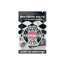 Încarcă imaginea în vizualizatorul Galerie, Suruburi skateboard Independent Bolts 1 1/2&quot; Black Phillips
