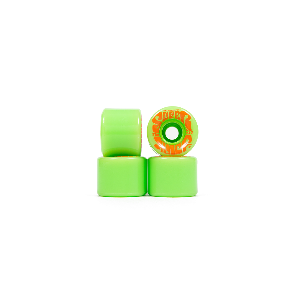 Super Juice Skateboard Wheels 55mm Mini Green 78a OJ