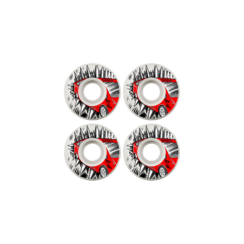 Bones Skateboard Wheels Prius 52mm V2 Locks Street Tech Formula 103A