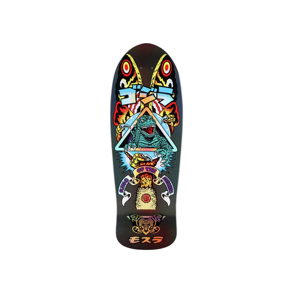 Skateboard Santa Cruz x Godzilla Mothra Natas Deck 10.5